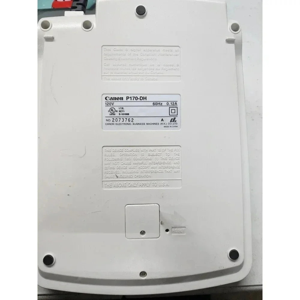 Canon P170-DH Desktop Electronic Printer 12 Digit Calculator Clock & Calendar - Picture 4 of 5